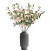 A home flower arrangement set with a simple glass vase and a bouquet Item Picture